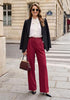 GRAPENT Women's High Waisted Wide Leg Work Pants | Elastic Back Waist, Front Pleated, Business Casual Office Outfits