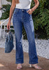 Medium Blue  Women's Trendy Mid Rise Bootcut Jeans — Stretchy Western Denim Pants with 90s Vintage Flare & 30.5