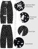 GRAPENT Women's High Rise Polka Dot Barrel Jeans | Stretch Denim, Elastic Drawstring Waist, 27