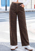 GRAPENT Women's High Waist Wide Leg Leopard Jeans | Stretchy Denim, Baggy Loose Fit, 29.5