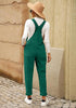 Alpine Green Womens Overalls Corduroy Bib Adjustable Straps Fashion Jumpsuit Overall for Women with Pocket