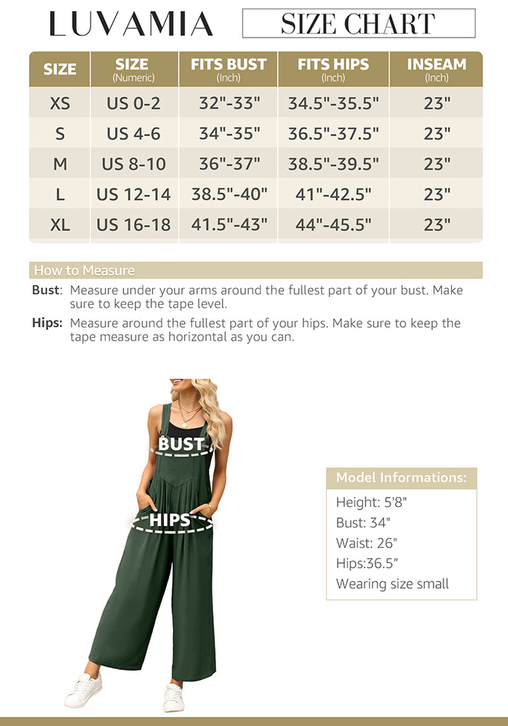 Evergreen Women's Vintage Summer Outfits Loose Wide Leg Overalls ...