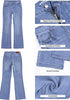 Lakeside Blue Women's Trendy Mid Rise Bootcut Jeans — Stretchy Western Denim Pants with 90s Vintage Flare & 30.5
