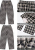 GRAPENT Women's High Waisted Plaid Barrel Pants | Tapered Wide Leg, Elastic Drawstring Waist, Front Pockets, Work Office Casual Fall Outfits
