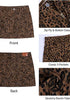 Brown Cheetah Print Mini Skirt for Women High Waist Stretchy 90s Animal Print Short Skirt Fall Country Concert Outfit Western Style