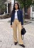 GRAPENT Women's High Waisted Wide Leg Work Pants | Elastic Back Waist, Front Pleated, Business Casual Office Outfits