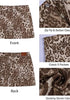 Sand Leopard Print Mini Skirt for Women High Waist Stretchy 90s Animal Print Short Skirt Fall Country Concert Outfit Western Style