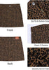 Mini Brown Leopard Print Mini Skirt for Women High Waist Stretchy 90s Animal Print Short Skirt Fall Country Concert Outfit Western Style