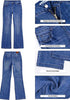 Medium Blue  Women's Trendy Mid Rise Bootcut Jeans — Stretchy Western Denim Pants with 90s Vintage Flare & 30.5