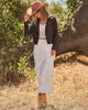 Dark Brown Women's Cropped Fringe Faux Suede Jacket — Trendy Zip Up Tassel Cowgirl Jacket with Full Lining & Faux Leather Finish