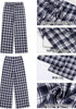 GRAPENT Women's High Waisted Wide Leg Plaid Pants | Tartan Pattern, Elastic Waist Drawstring, Pockets, Relaxed Fit, Casual Daily Fall Outfits