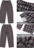 GRAPENT Women's High Waisted Plaid Barrel Pants | Tapered Wide Leg, Elastic Drawstring Waist, Front Pockets, Work Office Casual Fall Outfits