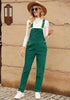 Alpine Green Womens Overalls Corduroy Bib Adjustable Straps Fashion Jumpsuit Overall for Women with Pocket