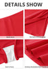 True Red Women's High Waisted Swim Pants Ruched Side Split Beach Skort