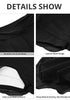 Black Women's Brief Criss Cross High Waisted Swim Skirt Layered Mesh Swimsuit Cover-Up