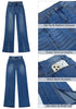 Classic Blue Women's Brief High Waisted Flex Breathable Straight Leg Denim Pant