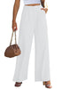 Off White Women's High Waisted Wide Leg Business Work Pants