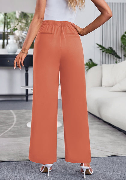 Coral Women's High Waisted Wide Leg Business Work Pants