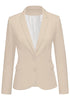 Turtledove Women's Long Sleeve Formal Notch Lapel Button Down Blazer Pockets Jacket
