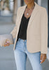 Turtledove Women's Long Sleeve Formal Notch Lapel Button Down Blazer Pockets Jacket