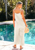 Vanilla Women's Casual Cotton Sleeveless Jumpsuit Adjustable Strap One-Piece Overalls