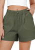 Army Green for Women's Comfy Drawstring Dri-Fit Elastic Waist Shorts Lounge Sports Wear