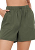 Army Green for Women's Comfy Drawstring Dri-Fit Elastic Waist Shorts Lounge Sports Wear