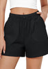 Black for Women's Comfy Drawstring Dri-Fit Elastic Waist Shorts Lounge Sports Wear