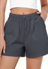 Dark Gray for Women's Comfy Drawstring Dri-Fit Elastic Waist Shorts Lounge Sports Wear