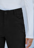 Black - Women's High Waist Straight Leg Corduroy Pants with Comfort Stretch Waistband Vintage Casual Fall Winter