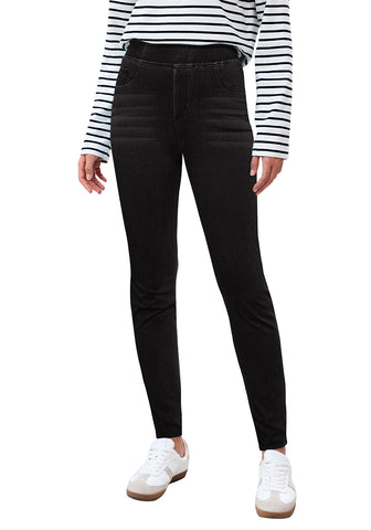 Black Washed Women's Stretch Slim Jeans High Waist Versatile Fashion Jeans Trousers Jeans