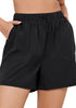 Black for Women's Comfy Drawstring Dri-Fit Elastic Waist Shorts Lounge Sports Wear