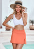 Coral Women's High Waisted Bikini Bottoms Side Split Swim Skirts One Piece Bathing Suits Skirts