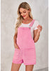 Aurora Pink Women's Adjustable Denim Overall Short Sleeveless Stretch Women's Jumpsuits Rompers Dungarees Jeans