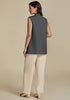 Dark Grey for Fashion Lapel Sleeveless Casual Women's Vest