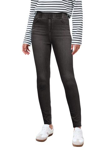 Stormy Black Washed Women's Stretch Slim Jeans High Waist Versatile Fashion Jeans Trousers Jeans