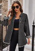 Smoky Gray Button Down Tunic Denim Shirt Jacket