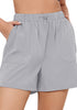 Light Gray for Women's Comfy Drawstring Dri-Fit Elastic Waist Shorts Lounge Sports Wear