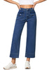 Classic Blue Women's Denim Jean Relaxed Straight Vintage Cropped Straight Leg Pants