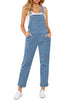 Gray Blue Womens Overalls Corduroy Bib Adjustable Straps Fashion Jumpsuit Overall for Women with Pocket