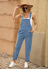 Gray Blue Womens Overalls Corduroy Bib Adjustable Straps Fashion Jumpsuit Overall for Women with Pocket