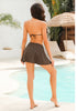 Women's High Waisted Swim Bottoms Side Split Bathing Suit Swim Skirts Bikini Bottoms Skirts