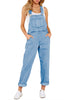 Blue Mist Women's Casual Stretch Denim Bib Overalls Pants Pocketed Jeans Jumpsuits