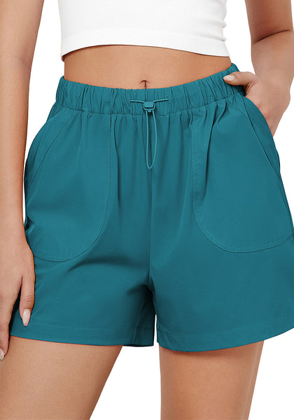 Harbor Blue for Women's Comfy Drawstring Dri-Fit Elastic Waist Shorts Lounge Sports Wear