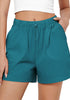 Harbor Blue for Women's Comfy Drawstring Dri-Fit Elastic Waist Shorts Lounge Sports Wear