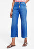 Nightfall Blue Women's Classic High Waist Denim Jeans with Button Fly