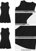 LookbookStore Women's Black Elegant Classy Summer Dresses 2026 Spring A Line Business Casual Work Graduation Cocktail Short Dress