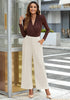 Petite Vanilla Ice High Waisted Wide Leg Pants for Women Business Casual Flowy Trouser
