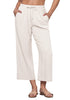 Apricot Women's Brief High Waist Trousers Elastic Waist Wide Leg Pants