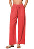 Coral Women's Lounge Elastic Waist Pants with Pockets Soft Quick Dry Wide Leg